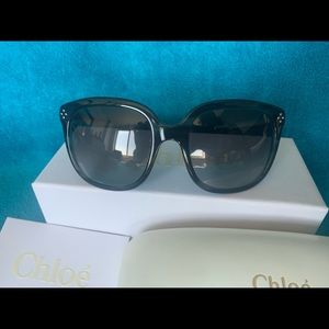 Chloe Womens Sunglasses, Black, Original Packaging